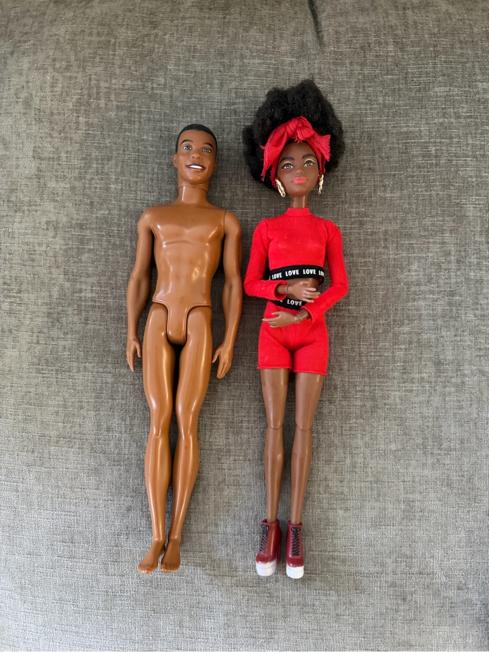 Barbie Doll Set with Red Outfit